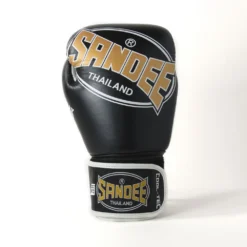 Sandee Cool-Tec 3 Tone Black Muay Thai Gloves -Fight Gloves Store ctbg1 bkgdwh 3