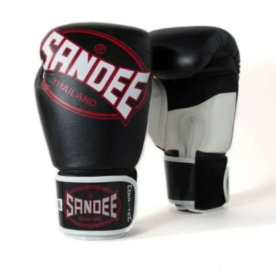 Sandee Cool-Tec 3 Tone Black White Red Muay Thai Gloves 7 Sandee Cool-Tec 3 Tone Black White Red Muay Thai Gloves -Fight Gloves Store ctbg1 blkwhired 2