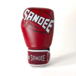 Sandee Cool-Tec 3 Tone Red Muay Thai Gloves -Fight Gloves Store ctbg1 rdwhbk 3