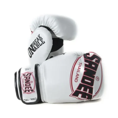 Sandee Cool-Tec White Black Muay Thai Gloves