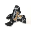 Sandee Cool-Tec Black Gold Shin Guards -Fight Gloves Store ctsg2 bkgdwh 1