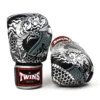 Twins FBGVL3-52 Black Silver Nagas Muay Thai Gloves -Fight Gloves Store fbgvl3 52 black silver 1