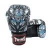 Twins FBGVL3-58 Black Kabuki Muay Thai Boxing Gloves 1 Twins FBGVL3-58 Black Kabuki Muay Thai Boxing Gloves -Fight Gloves Store fbgvl3 58 bk 1 1