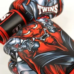 Twins FBGVL3-58 Red Kabuki Muay Thai Boxing Gloves -Fight Gloves Store fbgvl3 58 rd 4