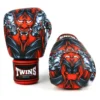 Twins FBGVL3-58 Red Kabuki Muay Thai Boxing Gloves
