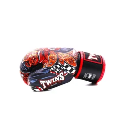Twins FBGVL3-59 Black Red Barong Muay Thai Gloves -Fight Gloves Store fbgvl3 59 black red 3