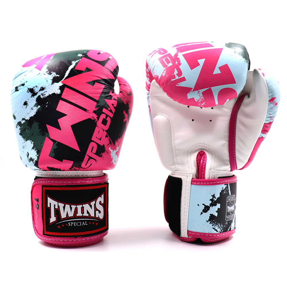 Twins FBGVL3-61 Candy Pink White Muay Thai Boxing Gloves 3 Twins FBGVL3-61 Candy Pink White Muay Thai Boxing Gloves