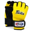 Fairtex FGV12 Yellow Ultimate MMA Gloves 2 Fairtex FGV12 Yellow Ultimate MMA Gloves -Fight Gloves Store fgv12 yellow 1