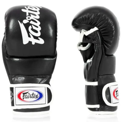Fairtex FGV18 Black MMA Sparring Gloves 7 Fairtex FGV18 Black MMA Sparring Gloves -Fight Gloves Store fgv18 black black 2