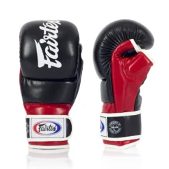 Fairtex FGV18 Black Red MMA Sparring Gloves -Fight Gloves Store fgv18 black red 3
