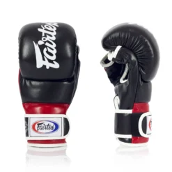 Fairtex FGV18 Black Red MMA Sparring Gloves -Fight Gloves Store fgv18 black red 4