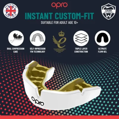 Opro Instant Custom Fit Jaws Red Mouthguard -Fight Gloves Store ic adult uk 20 copy 1