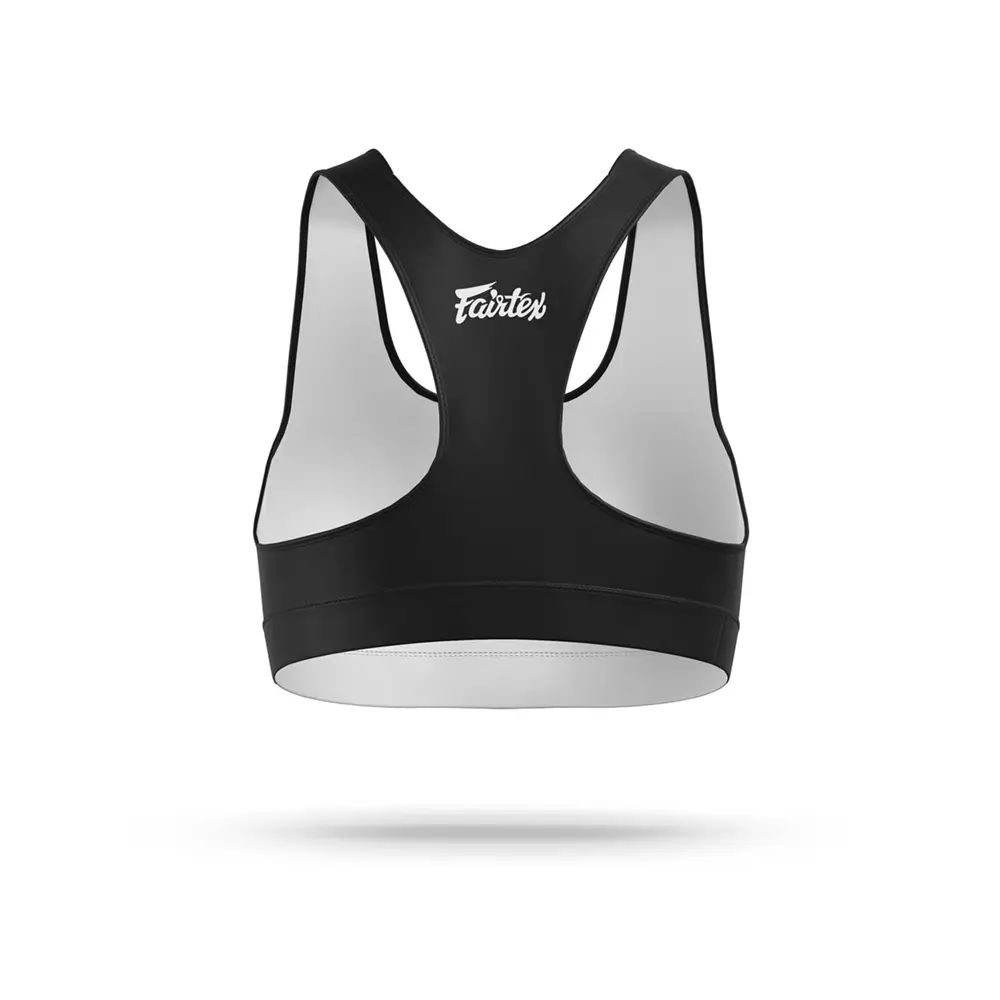 Fairtex SB1 Classic Sports Bra Black-White 4 Fairtex SB1 Classic Sports Bra Black-White - Image 2