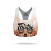 Fairtex Stamp SB10 Sports Bra White-Orange -Fight Gloves Store sb10 white orange 1
