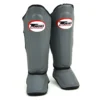 Twins SGS10 Grey-Black Double Padded Shin Guards