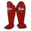 Fairtex SP5 Red Shin Guards 1 Fairtex SP5 Red Shin Guards -Fight Gloves Store sp5 red 0 1