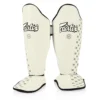 Fairtex SP5 White Shin Guards 1 Fairtex SP5 White Shin Guards -Fight Gloves Store sp5 white 0 1