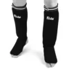 Fairtex SPE1 Black Elastic Competition Shin Pads -Fight Gloves Store spe1 black 1