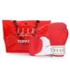 Top King X Elle Active “Life Power” Muay Thai Gloves -Fight Gloves Store tkbxelle red 2