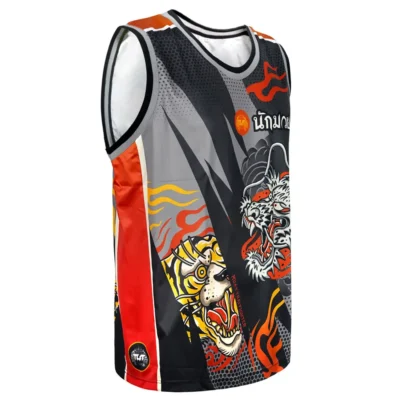TUFF TT105 Tank Top Black Dragon And Tiger 10 TUFF TT105 Tank Top Black Dragon And Tiger -Fight Gloves Store tuf tt105 4
