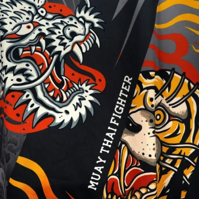 TUFF TT105 Tank Top Black Dragon And Tiger 11 TUFF TT105 Tank Top Black Dragon And Tiger -Fight Gloves Store tuf tt105 5