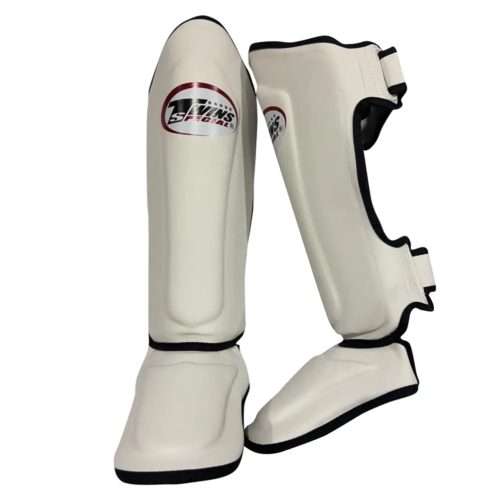 Twins SGS10 White-Black Double Padded Shin Guards 3 Twins SGS10 White-Black Double Padded Shin Guards