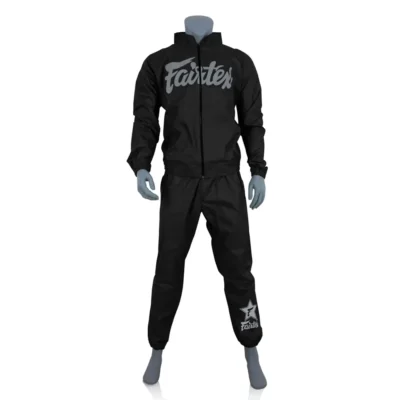 Fairtex VS3 Vinyl Sweatsuit Black-Grey