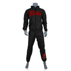 Fairtex VS3 Vinyl Sweatsuit Black-Red