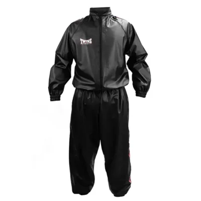 Twins Vinyl Sweatsuit VSS2 Black 6 Twins Vinyl Sweatsuit VSS2 Black -Fight Gloves Store vss2 3